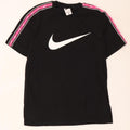 Nike Herren-T-Shirt mit Grafik, Medium, Schwarz, Colourblock-Baumwolle