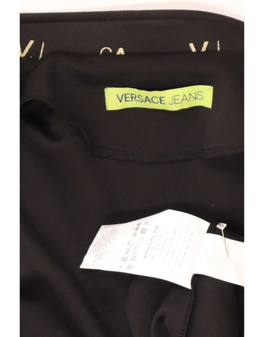 Versace Herren-Trainingsanzugoberteil mit Grafik, XL, Schwarz, Polyester, Sport