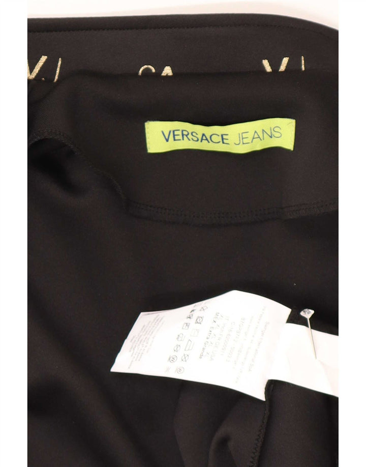 Versace Herren-Trainingsanzugoberteil mit Grafik, XL, Schwarz, Polyester, Sport
