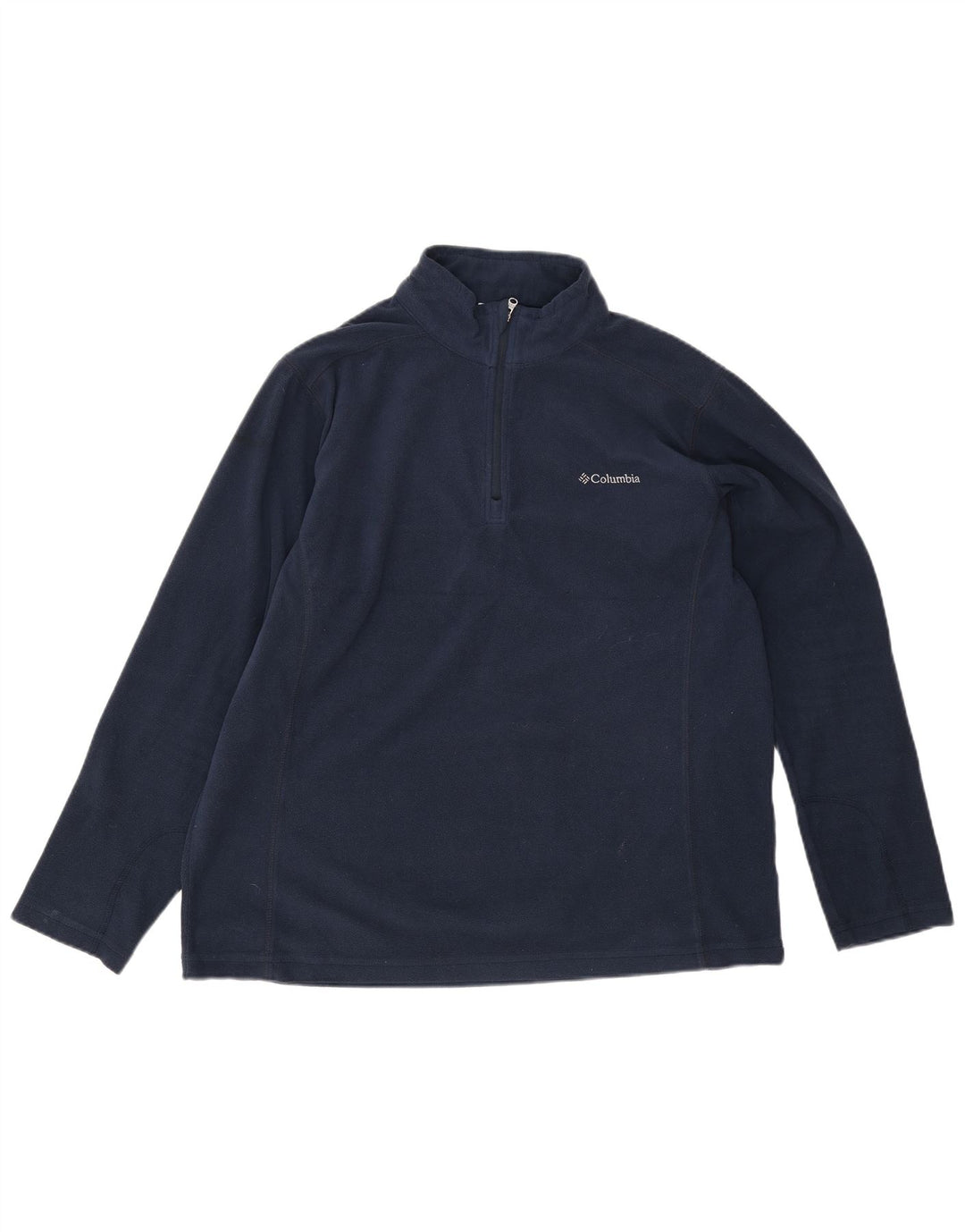 Columbia Herren-Fleecepullover mit Reißverschluss, Größe L, Marineblau