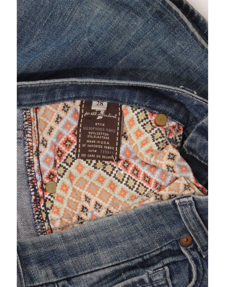 7 For All Mankind Schlagjeans für Damen, W32, L34, Blau, Baumwolle