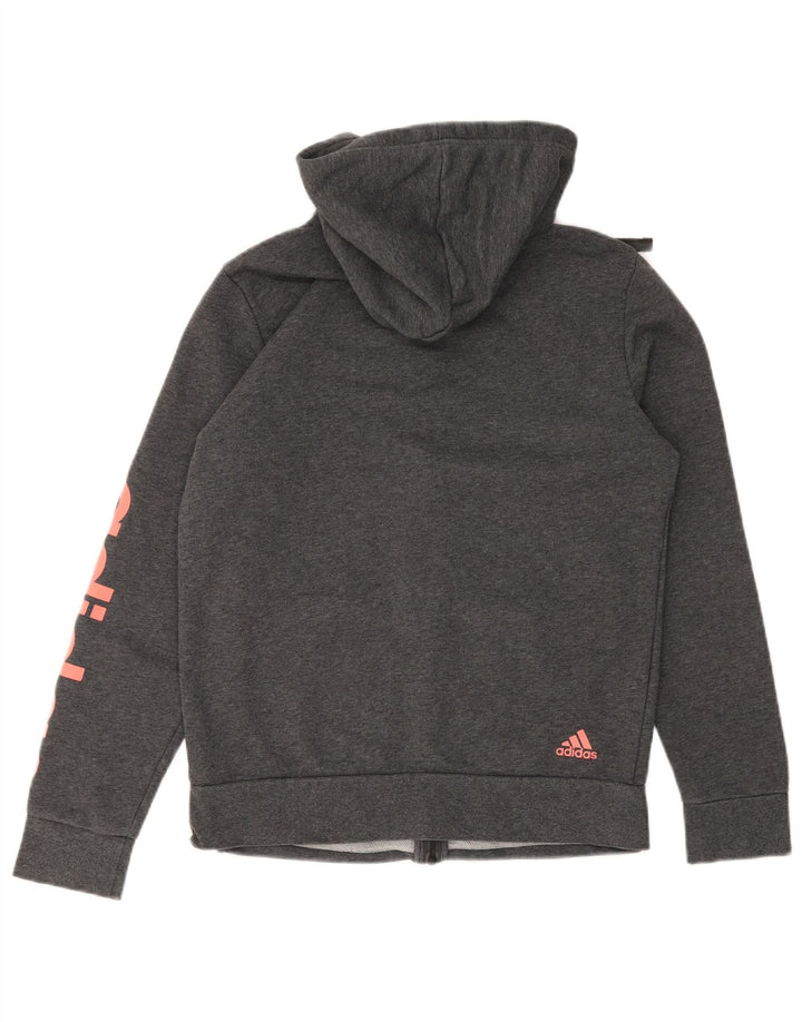 Adidas Herren Graphic Zip Hoodie Pullover Small Grau
