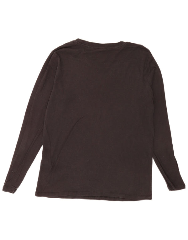 Levi's Damen Top Langarm UK 18 XL Schwarz Baumwolle