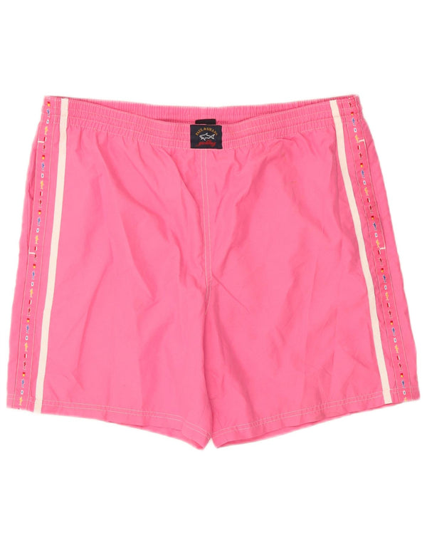 Paul & Shark Herren Yachting Badeshorts, groß, rosa, Polyester