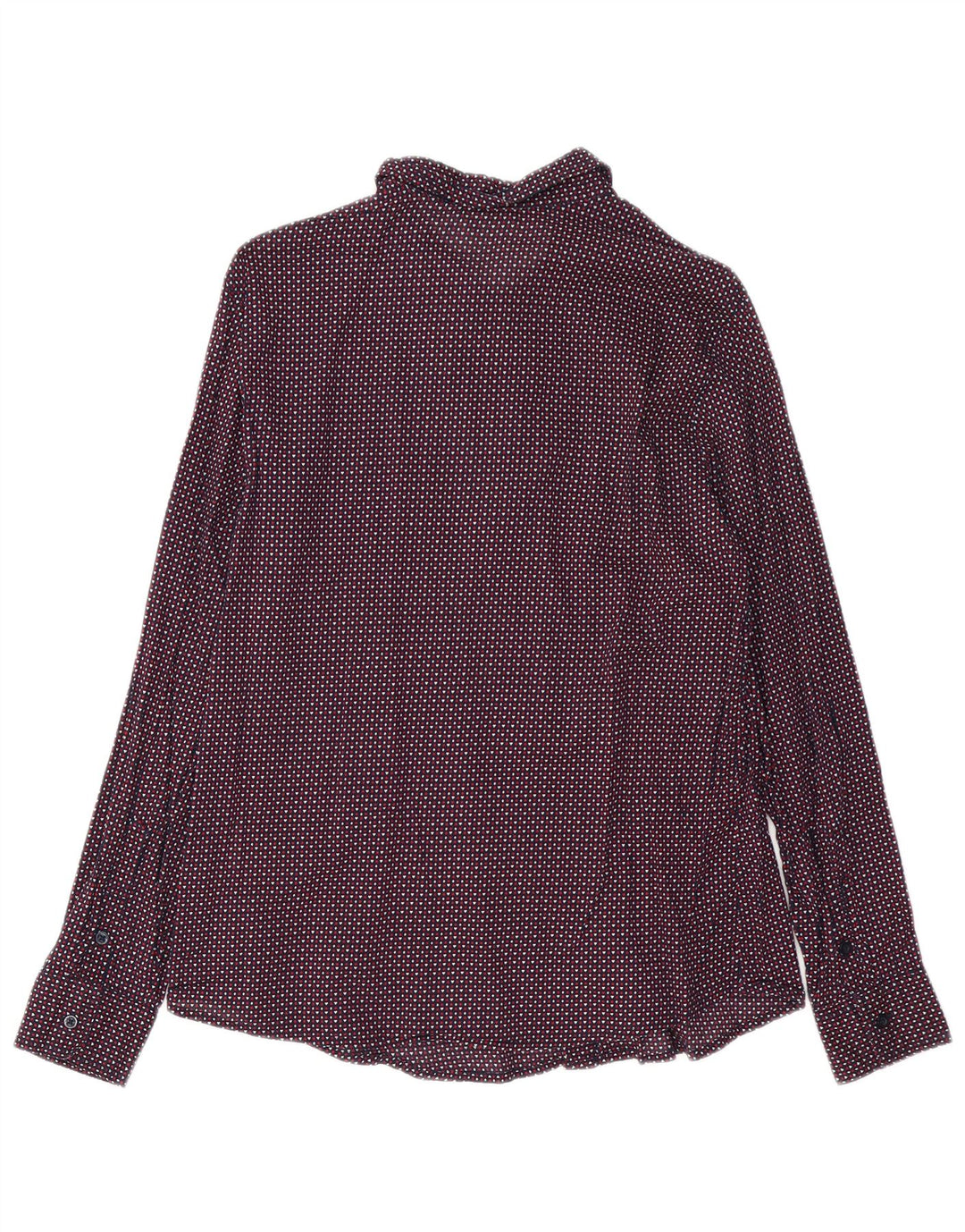 BENETTON Womens Abstract Pattern Shirt UK 14 Medium Mehrfarbige Baumwolle