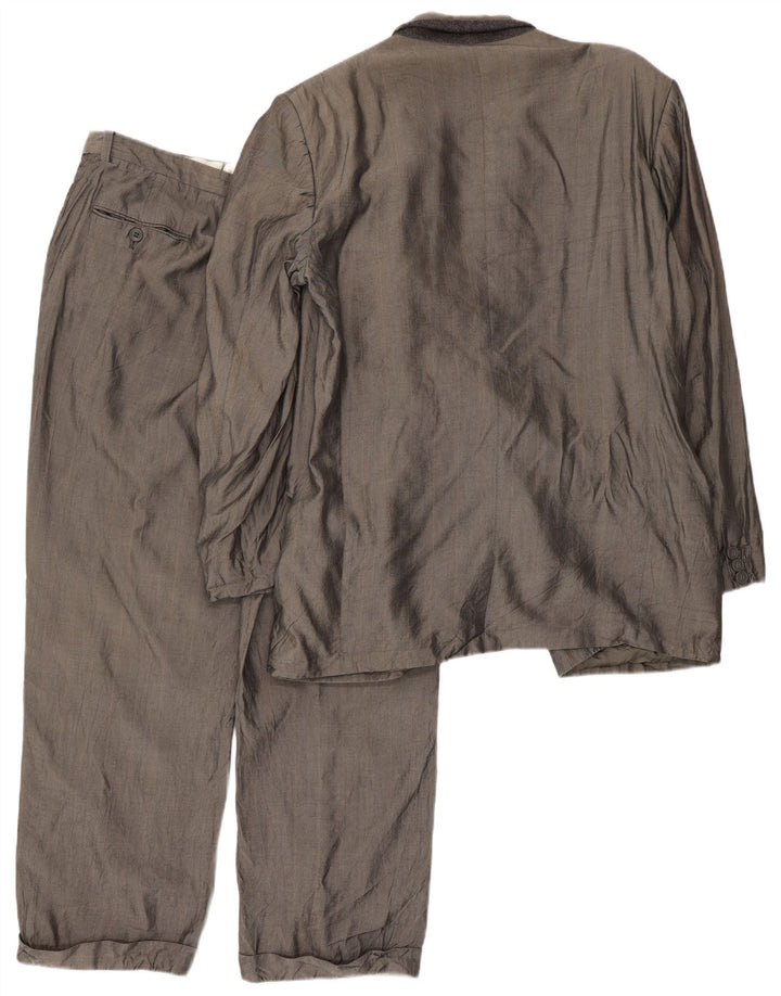 Emanuel Ungaro Herren 2-teiliger Anzug UK 38 Medium W34 L27 Grau gestreift