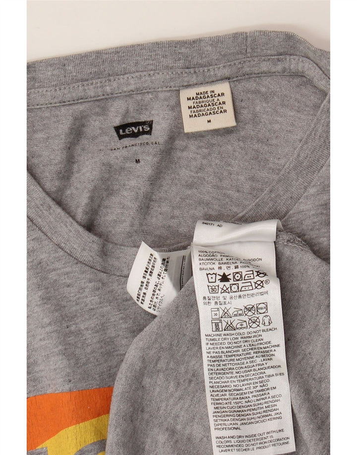 LEVI'S Herren-T-Shirt mit Grafik, mittelgrau gesprenkelte Baumwolle