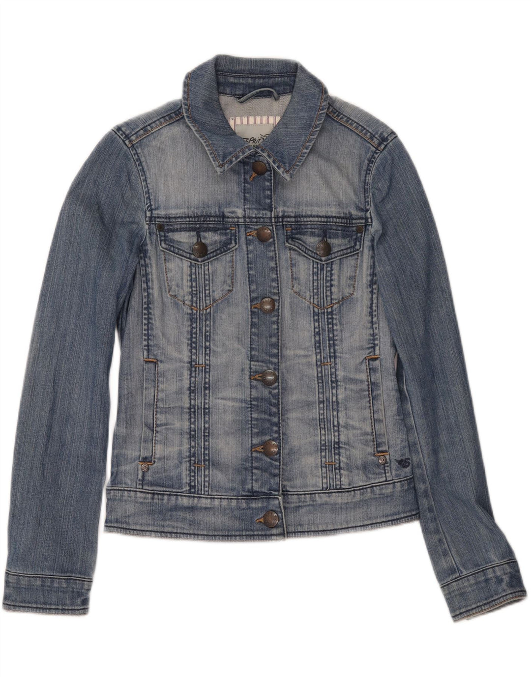 ESPRIT Womens Denim Jacket UK 12 Medium Blue Cotton Vintage Esprit and Second-Hand Esprit from Messina Hembry 