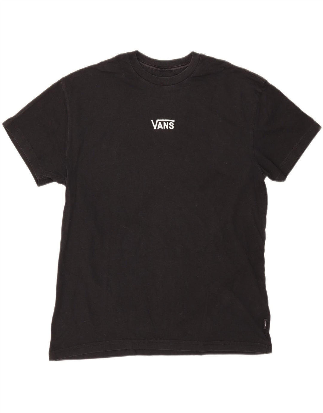 VANS Herren T-Shirt Top Medium Schwarz Baumwolle