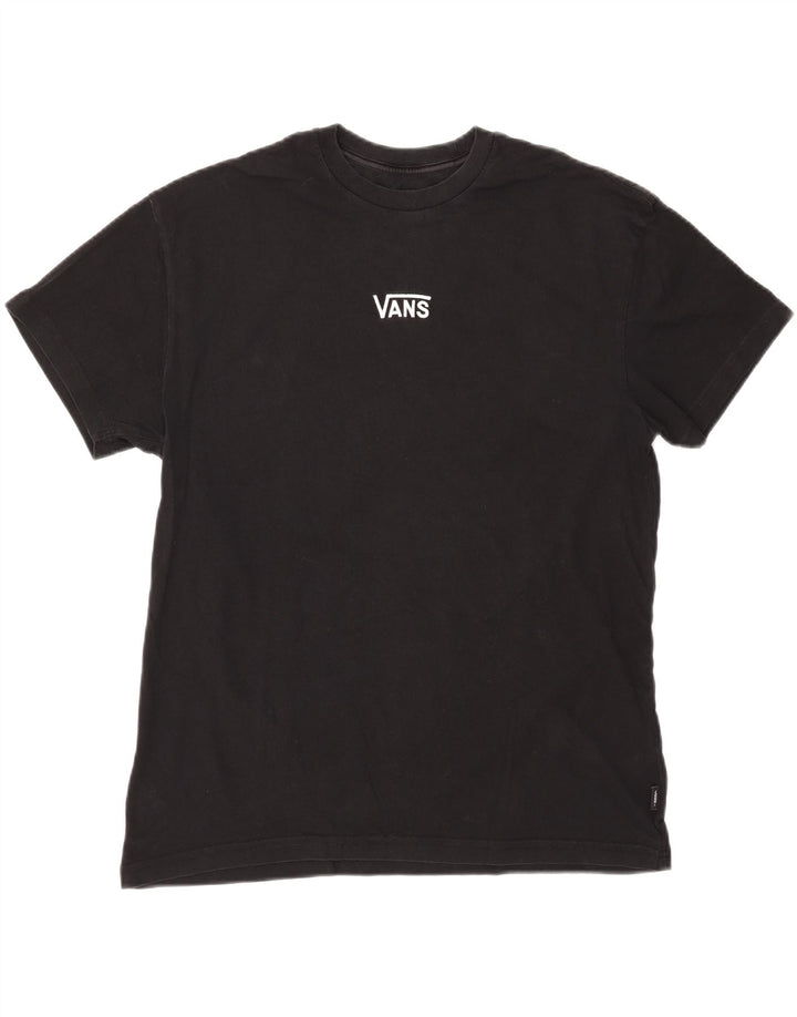 VANS Herren T-Shirt Top Medium Schwarz Baumwolle