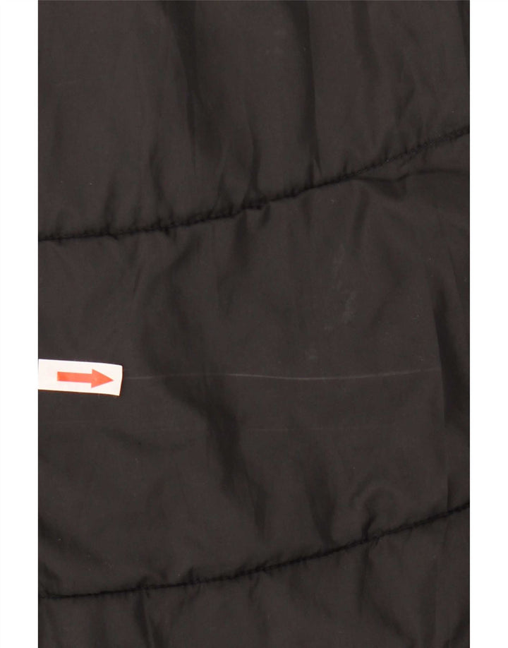 Puma Damen Wattierte Jacke UK 14 Large Schwarz