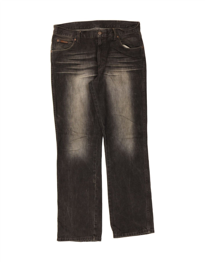 WRANGLER Mens Straight Jeans W34 L32 Grey Vintage Wrangler and Second-Hand Wrangler from Messina Hembry 