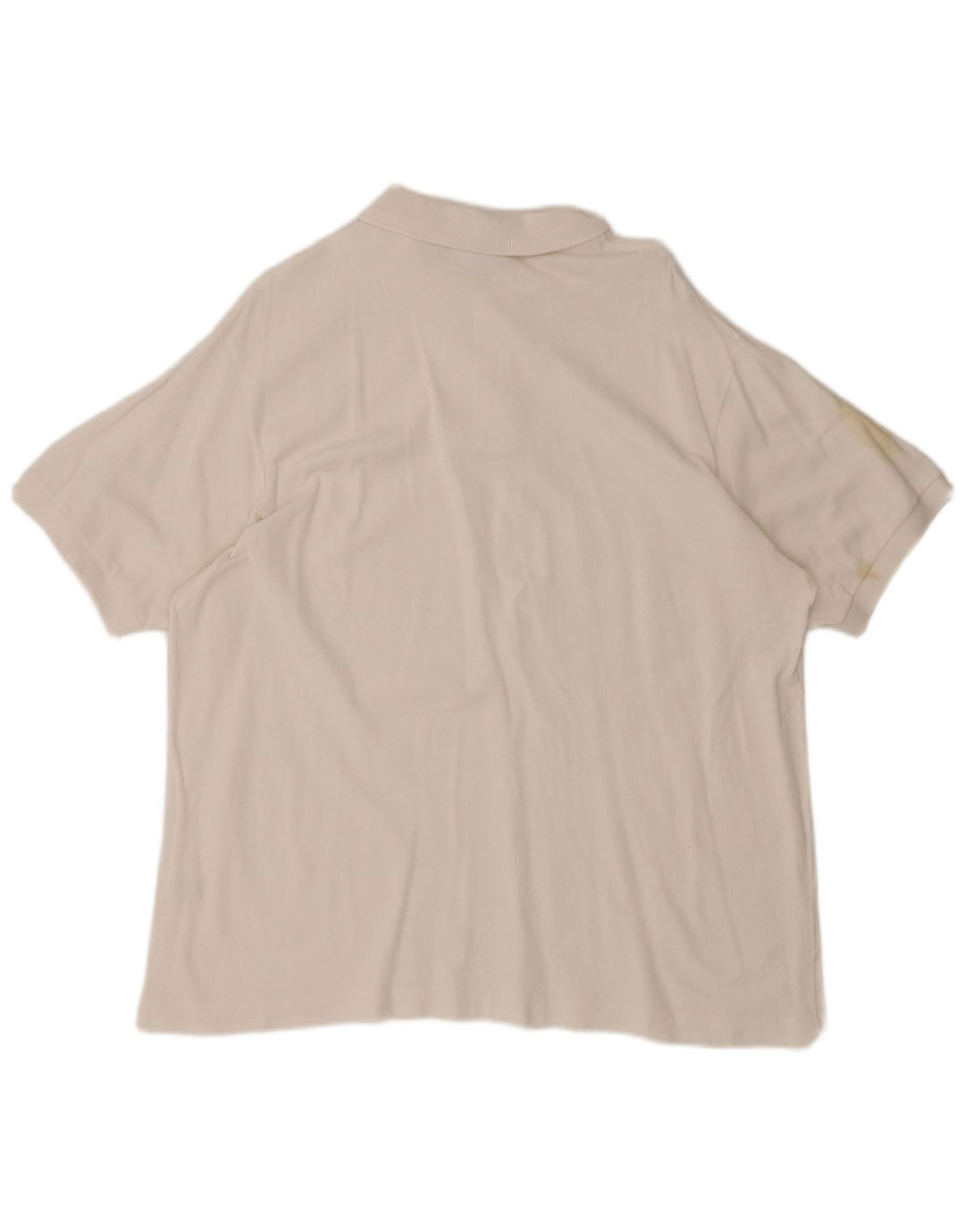 Lacoste Herren-Poloshirt, Größe 7 2XL, weiße Baumwolle