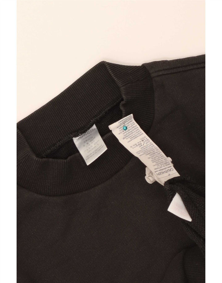 Calvin Klein Damen-Sweatshirt in Übergröße, Gr. 10, Größe S, Schwarz, Baumwolle