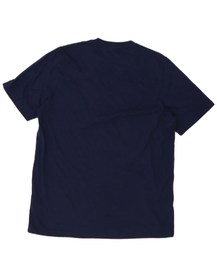 Adidas Herren T-Shirt Top Large Marineblau Baumwolle