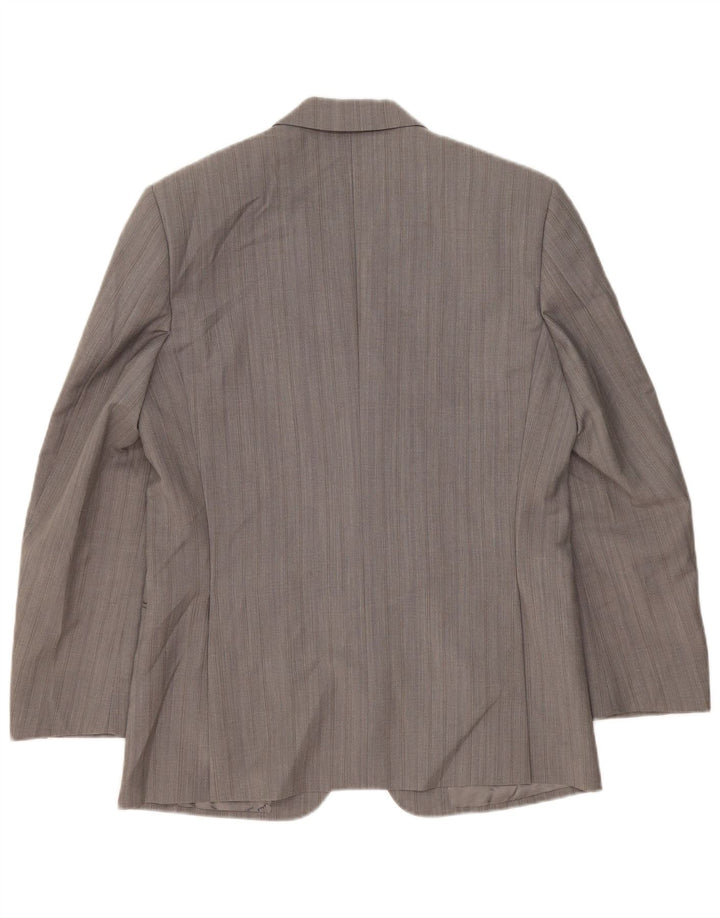 Pierre Cardin Herren 2-Knopf-Blazerjacke UK 38 Mittelgrau gestreift