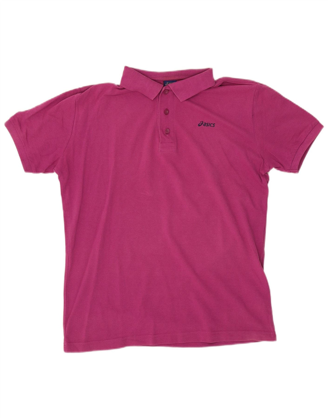 Asics Herren-Poloshirt, mittlere kastanienbraune Baumwolle
