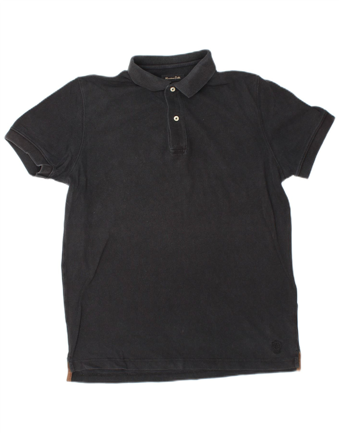 MASSIMO DUTTI Herren Poloshirt Small Schwarz