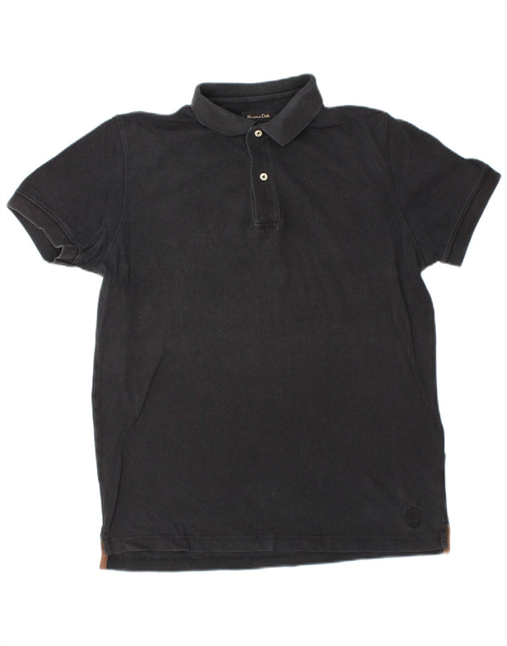 MASSIMO DUTTI Herren Poloshirt Small Schwarz
