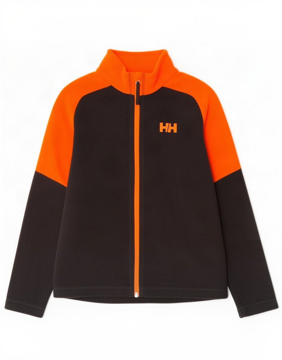 Helly Hansen Fleecejacke für Jungen, 11–12 Jahre, schwarzes Colourblock-Polyester
