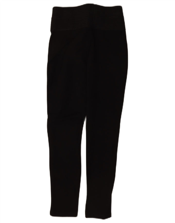 Zara Damen Crop Leggings UK 12 Medium Schwarz Polyester