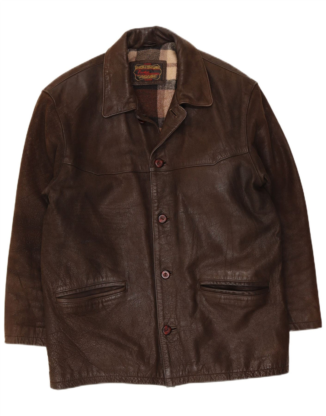 Pointers Herren Lederjacke UK 40 Large Braun