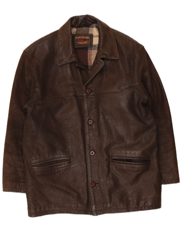 Pointers Herren Lederjacke UK 40 Large Braun