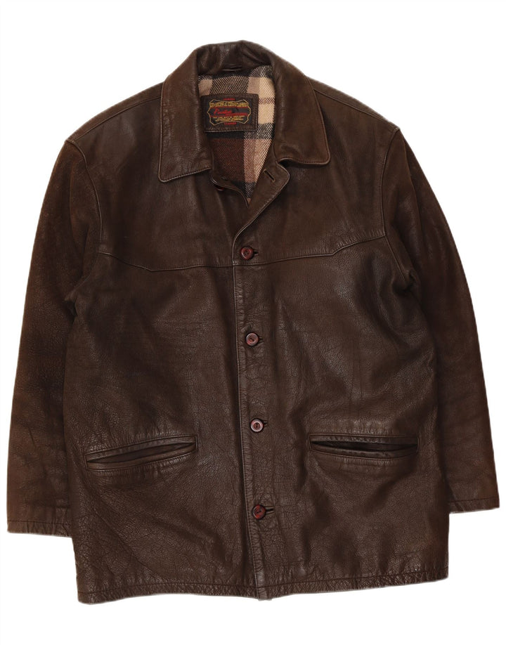 Pointers Herren Lederjacke UK 40 Large Braun