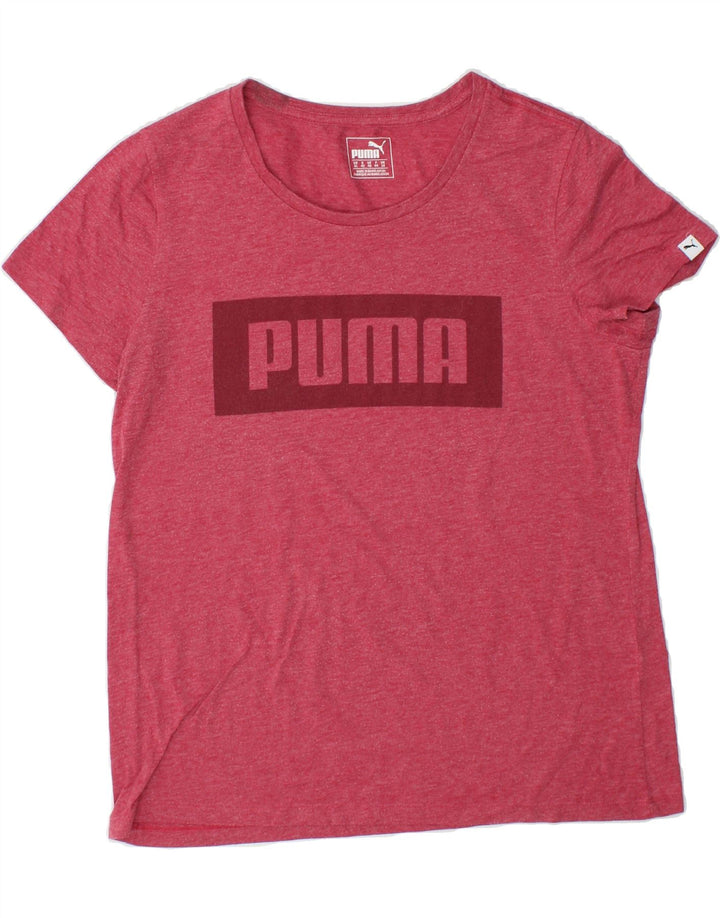 PUMA Womens Graphic T-Shirt Top UK 16 Large Pink Polyester Vintage Puma and Second-Hand Puma from Messina Hembry 