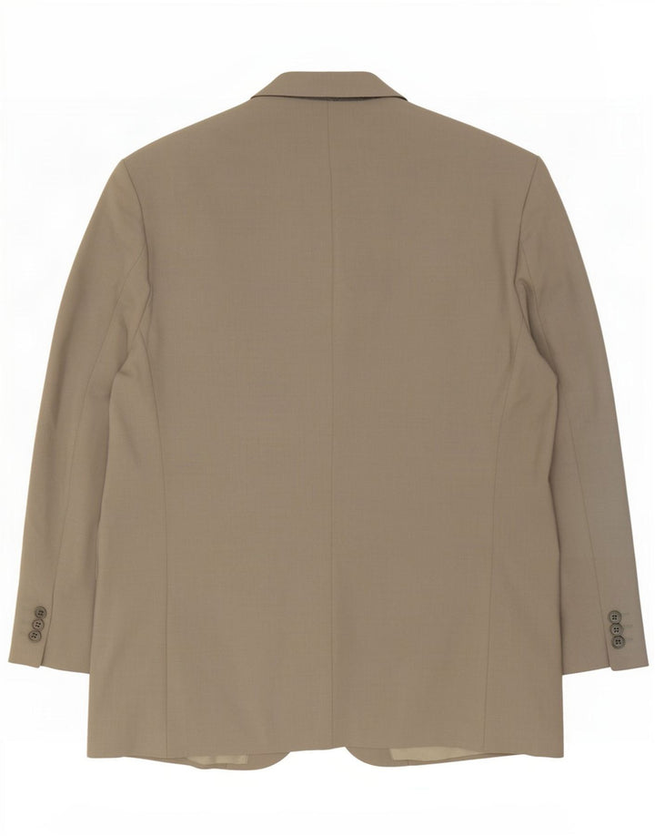 Marks & Spencer Herren 3-Knopf-Blazerjacke UK 44 XL Beige Polyester