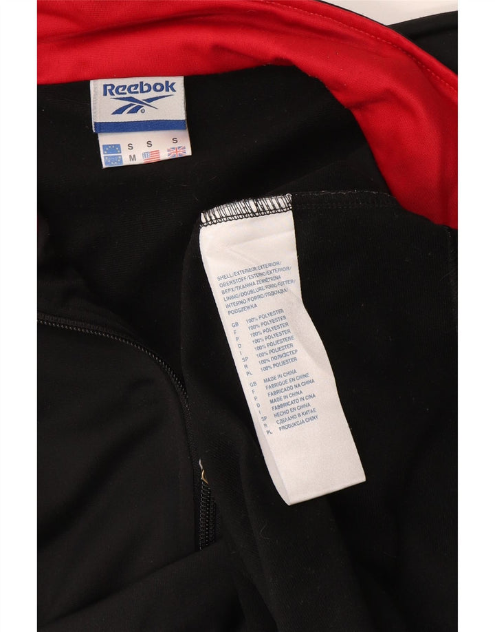 Reebok Herren Graphic Loose Fit Trainingsanzug-Oberteil, Jacke, Größe S, Schwarz, Polyester