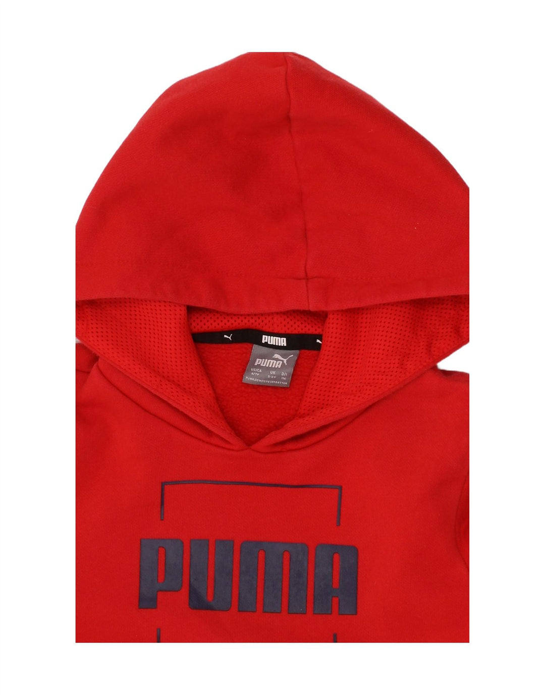 PUMA Boys Graphic Hoodie Jumper 5-6 Years Red