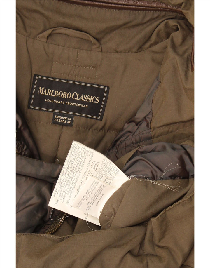 Marlboro Classics Herren Wattierte Weste EU 46 Small Khaki Polyester