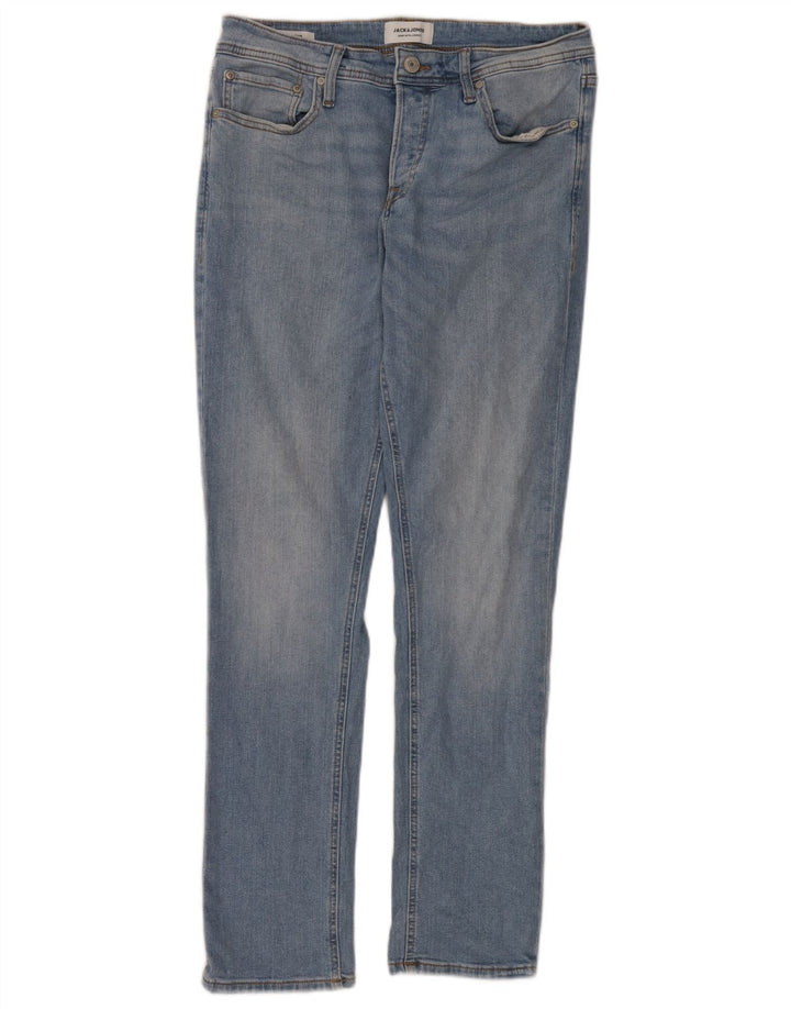 Jack & Jones Damen Slim Jeans W32 L32 Blaue Baumwolle