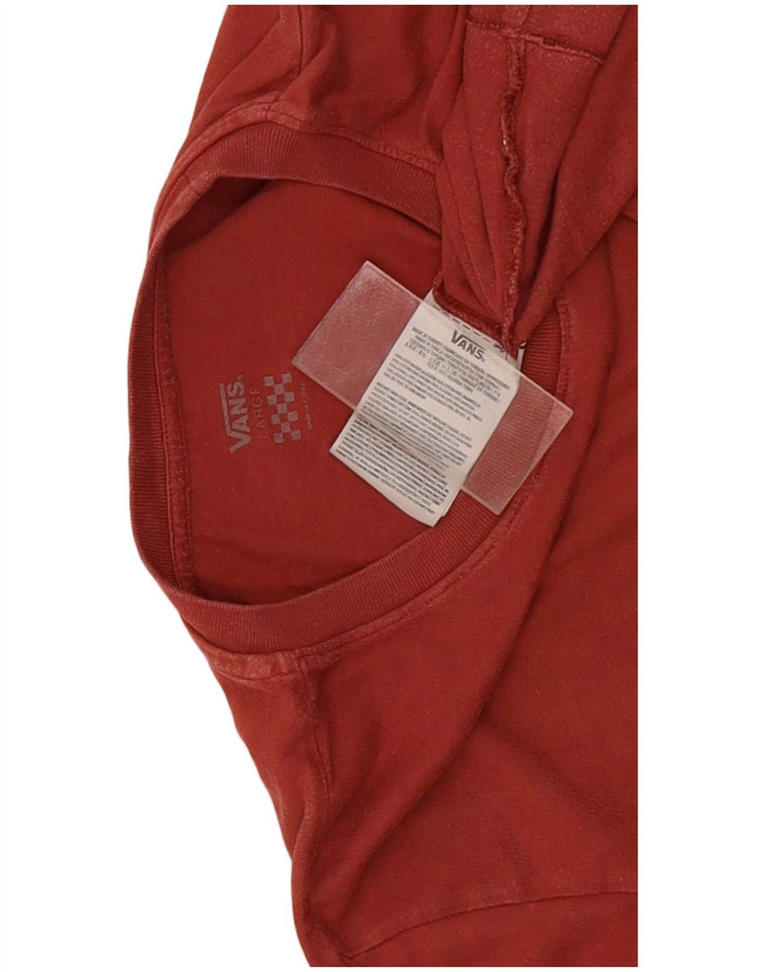 Vans Herren Graphic Top Langarm Große rote Baumwolle