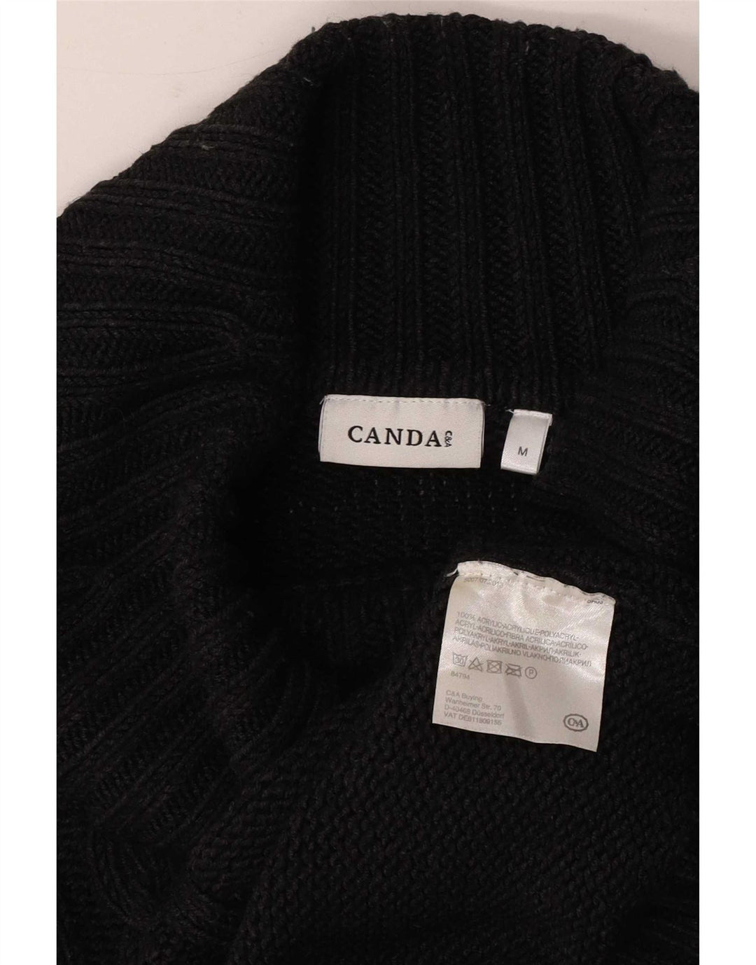 Canda Rollkragenpullover für Damen, Gr. 14, Mittelschwarz, Acryl