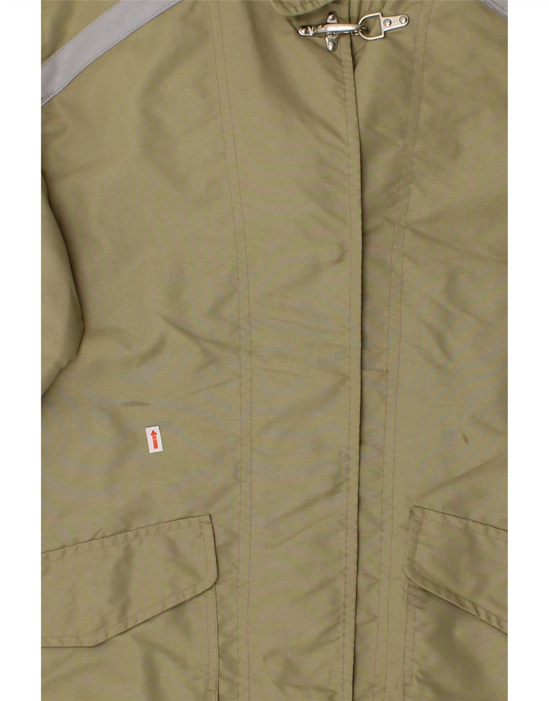 FAY Womens Oversized Utility Jacket UK 14 Medium Khaki Polyester Vintage Fay and Second-Hand Fay from Messina Hembry 