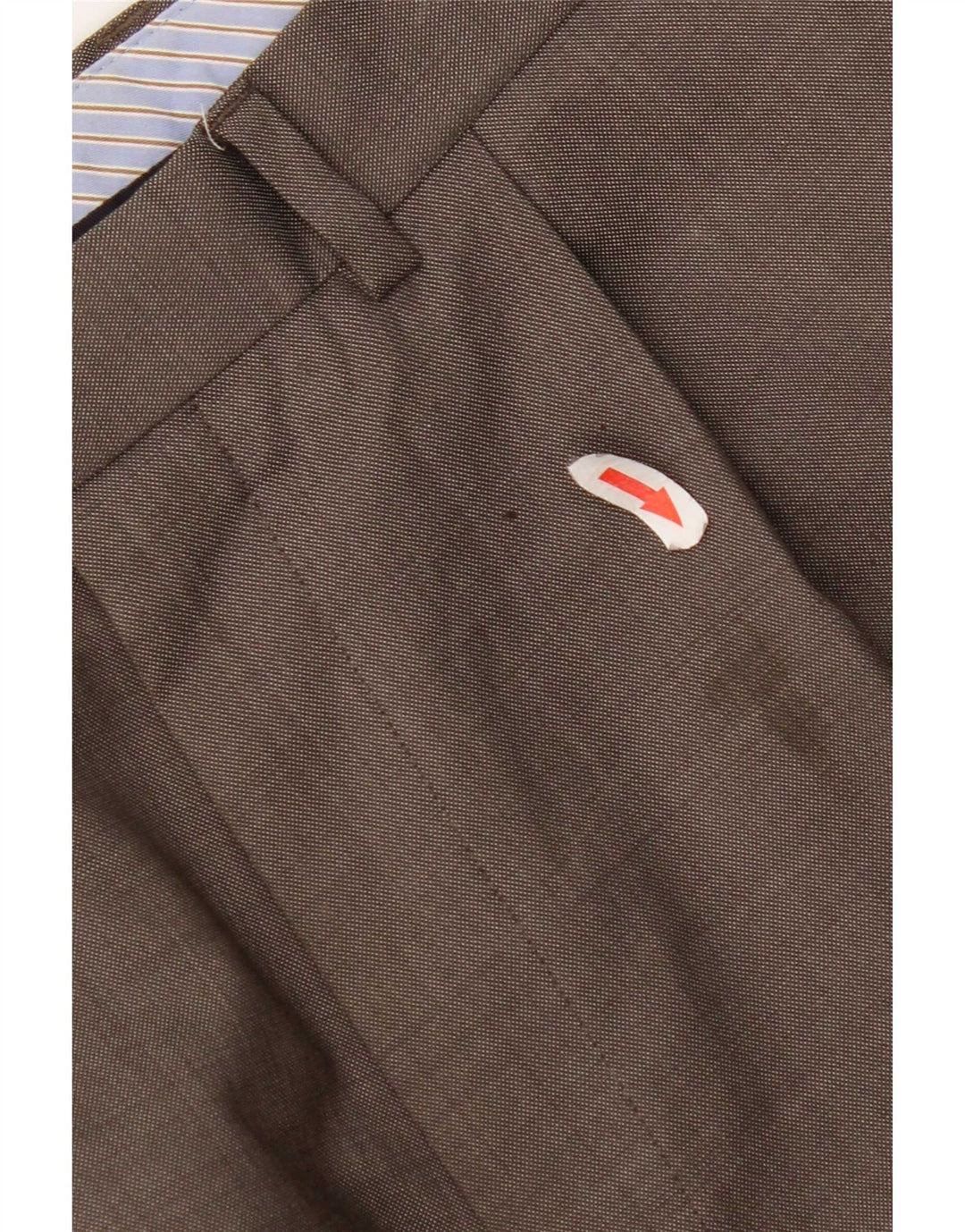 Marks & Spencer Herren-Anzughose mit Pegged-Anzug, W34, L31, braune Wolle
