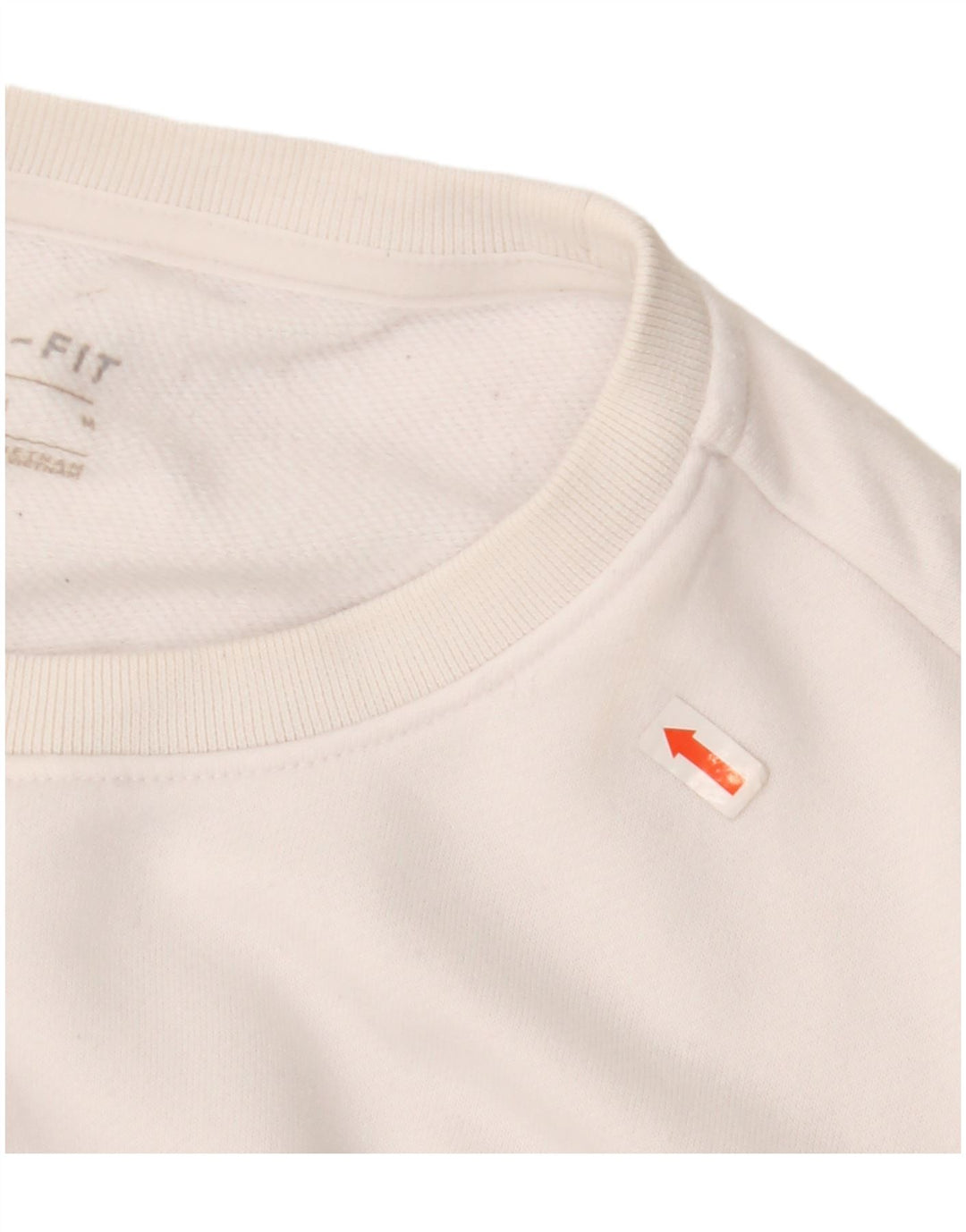 Nike Damen Grafik-Sweatshirt-Pullover UK 14 Mittelweißes Polyester