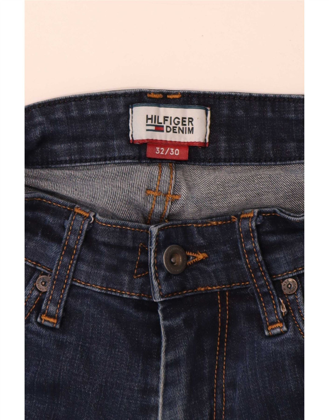 Tommy Hilfiger Damen Straight Jeans W32 L30 Marineblau