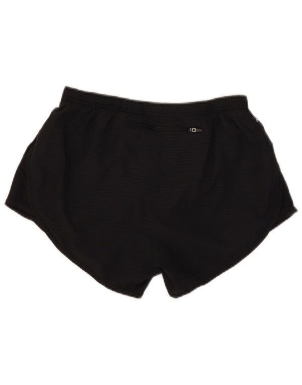 Nike Damen Dri Fit Sport Shorts UK 10 Small Schwarz gestreift
