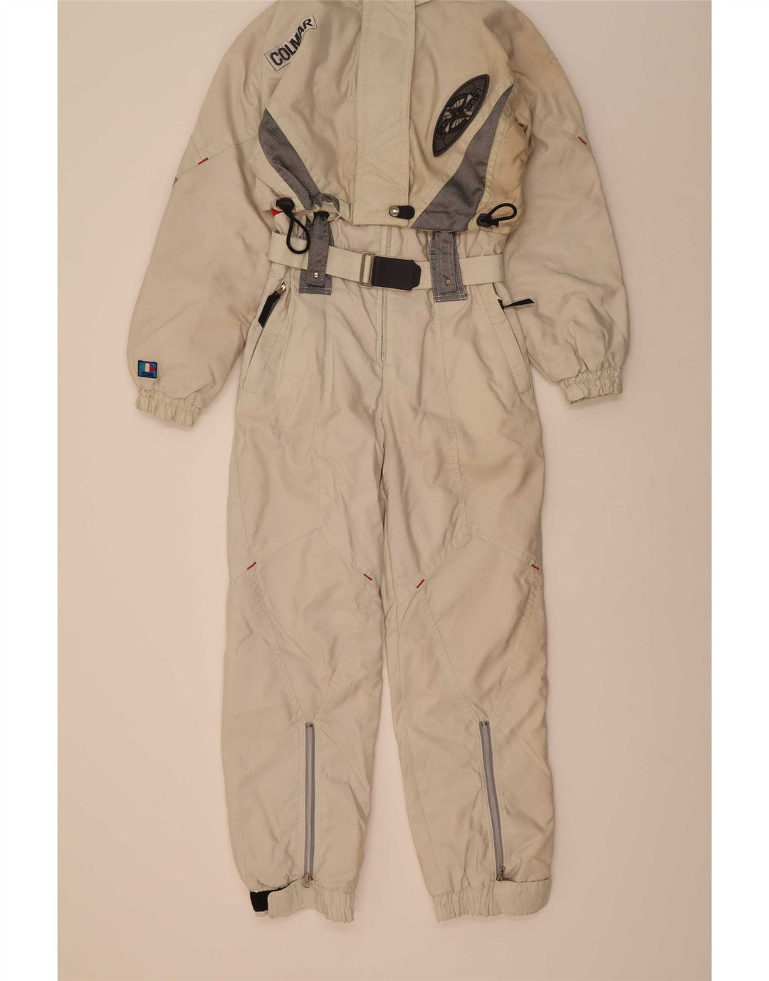Colmar Damen-Skioverall mit Kapuze, IT 46, Größe L, Weiß, Farbblock