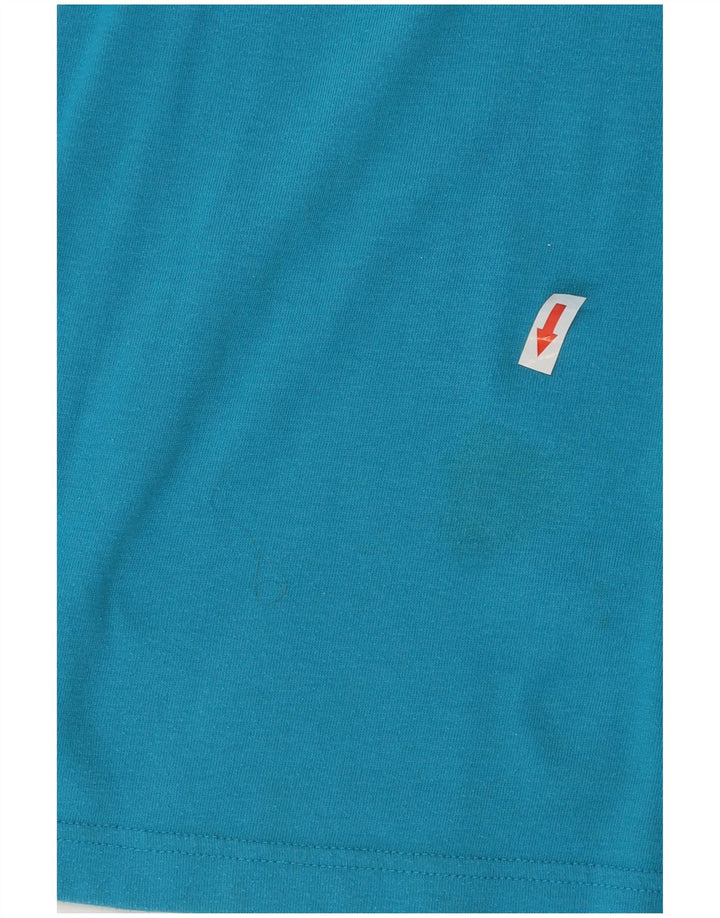 Adidas Jungen Grafik T-Shirt Top 15-16 Jahre Blau Polyester