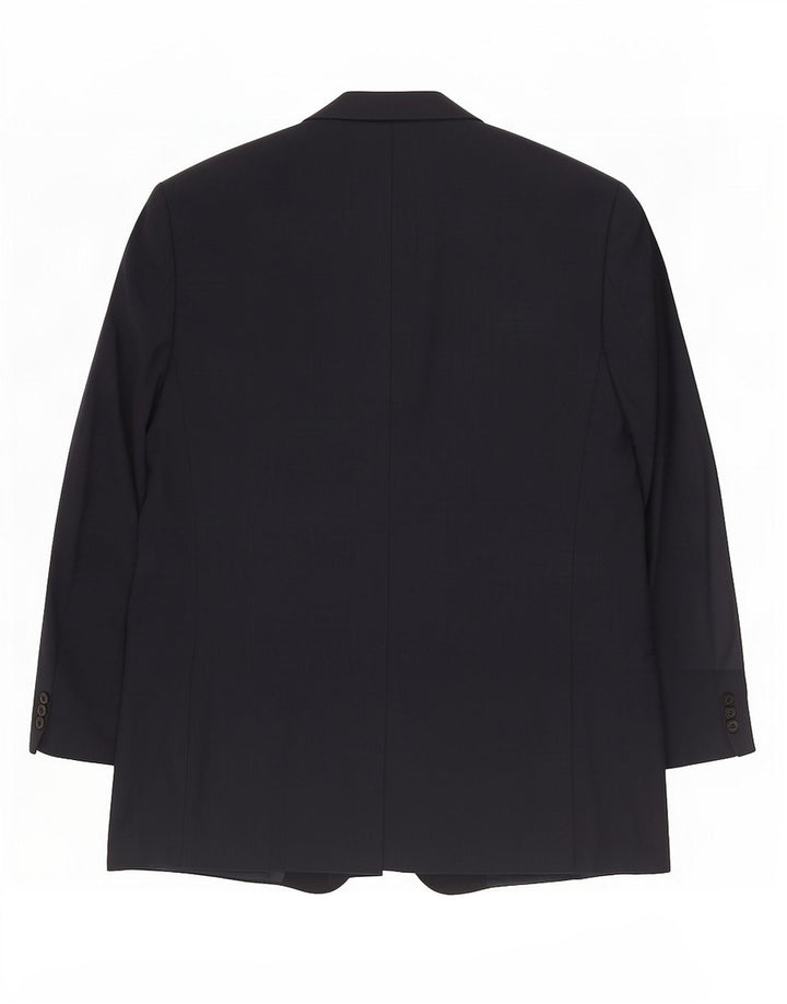 Emanuel Ungaro Herren 3-Knopf-Blazerjacke IT 64 7XL Marineblaue Wolle