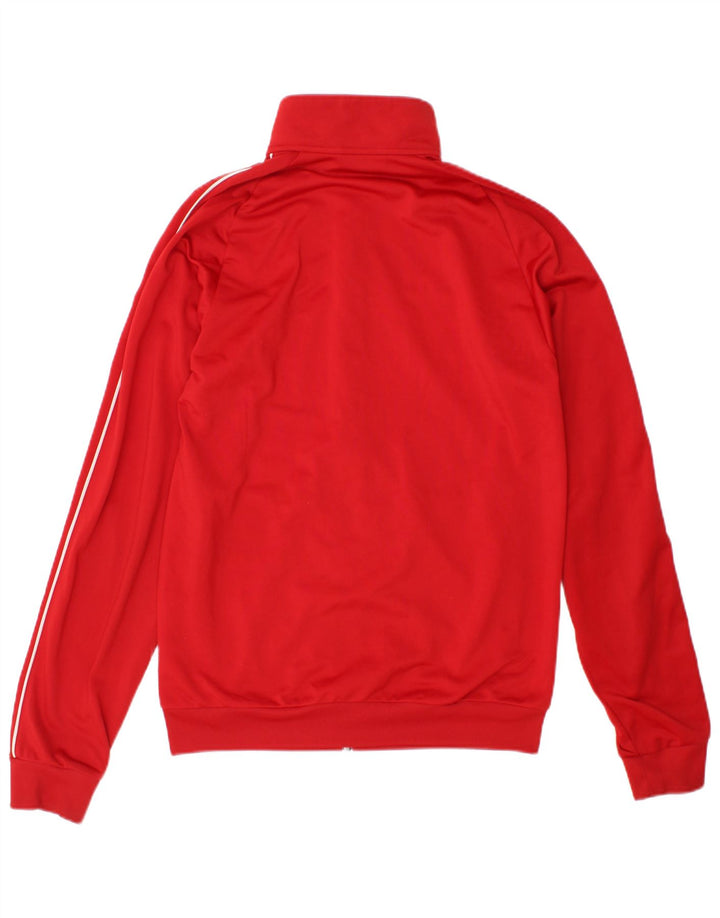 Adidas Herren-Trainingsanzug-Top-Jacke, kleines rotes Polyester