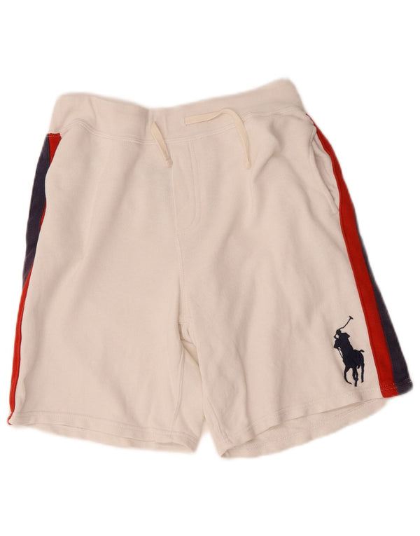 Polo Ralph Lauren Sportshorts für Jungen, 14–15 Jahre, Größe L, Weiß, Farbblock