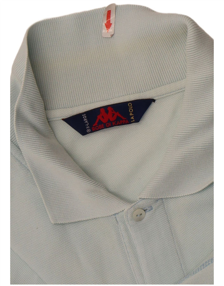 Kappa Herren Poloshirt XL Blau Baumwolle