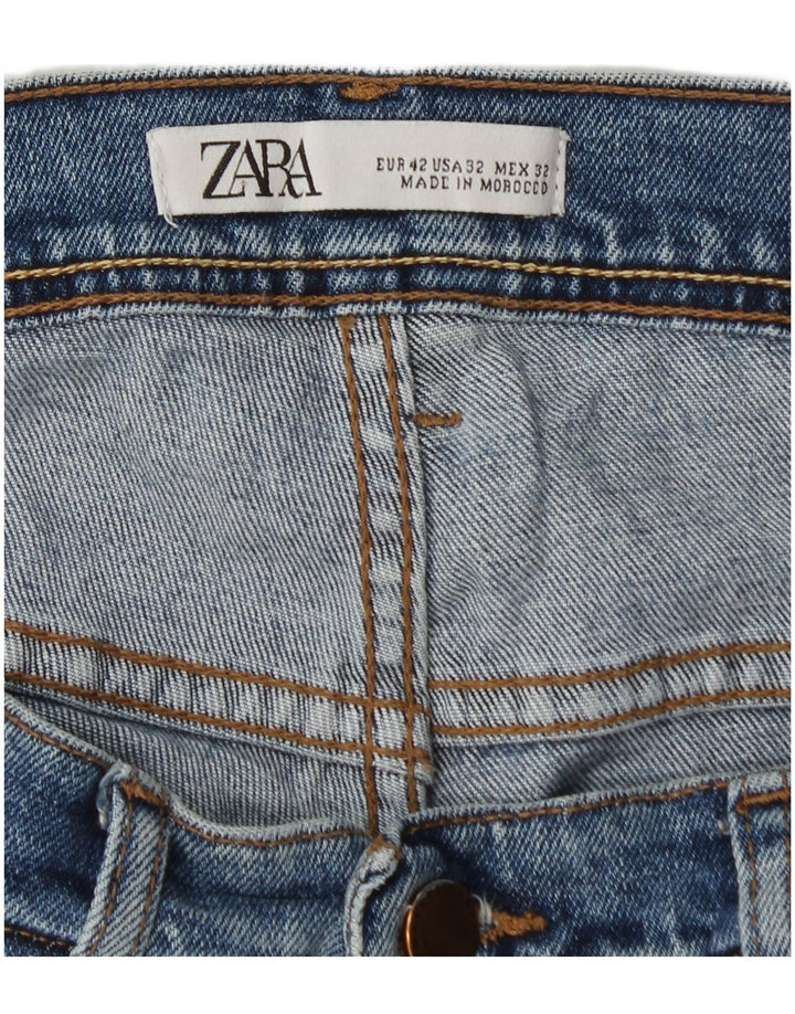 Zara Herren Slim Jeans EU 42 Large W32 L30 Blau