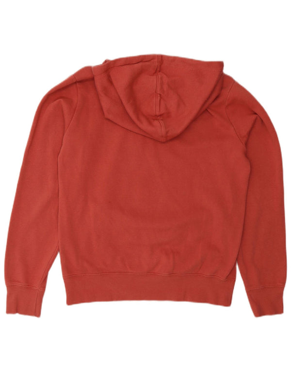 Champion Womens Graphic Hoodie Pullover UK 14 Mittelrosa Baumwolle