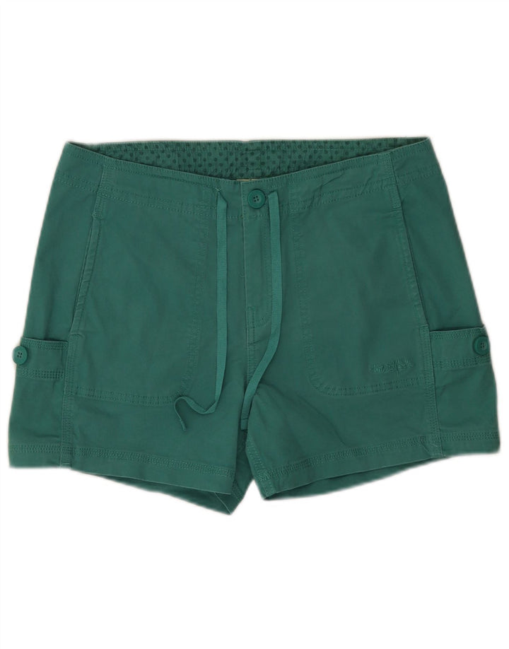 Weird Fish Damen Cargoshorts UK 10 Small W34 Grüne Baumwolle